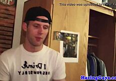 Real college twinks sucking at wild party