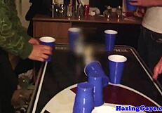 Real college twinks sucking at wild party