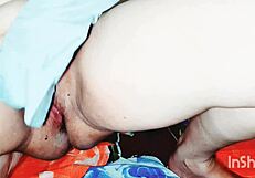 white cum drips from pussy during fingering and masturbation