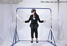 Woman Masturbates Over Rope Fetish