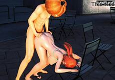 nami gets destroyed in 3d anime hentai cartoon