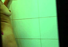 I love watching my skinny blonde girl bathing in the shower, her body so enticing under the water.