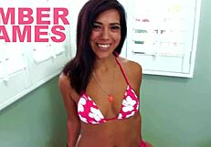 Ember James Huge Cock Pov Blowjob And Huge Load Cum Swallow