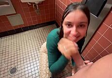 Risky Creampie In Whole Foods Public Bathroom Hailey Rose 😏