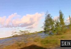 naomi cruise contrasts her blonde looks with riding that massive monster cock in a hardcore casting interview.