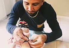 Challenging Novice Joseph Britadeira To Cum On Feet