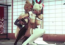 Bent over doggystyle fucking