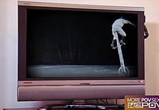 Slut queen Adriana Chechik intensely throats cock in sloppy undressing and dancing striptease.