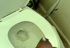 Black guy gives himself a handjob while stroking his meat in solo masturbation session