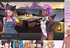 I-I messed up playing huniepop 2 with lewdneko in a double date threesome...