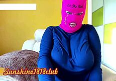 Royal blue skimaskgirl busty webcam model on cams recording show october 21st