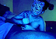 Asian Sloppily Deepthroats Monster Black Cock In Intense Blowjob Session!