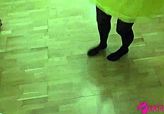 Funny bee sucks cock for nectar