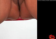 Blonde milf sunbathing outdoors