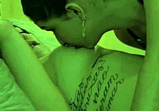 My friend came just to lick me