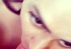 Client receives blowjob and kiss in BSB