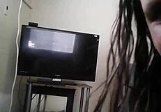 White Girl Deep Throats Interracial Blowjob