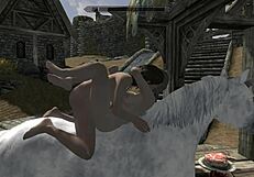 Skyrim Unicorn Enjoys Passionate Lesbian Encounters With Two Bisexual Women