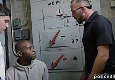 cop shoplifting turns into intense gay booty fucking