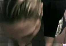 The sexy step sister picks up a hitchhiker and gives him a blowjob before anal.