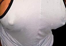 Can You Resist This Ebony Girl's Beautiful Tits in Your Face?