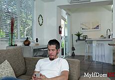 blonde stepmoms on leash