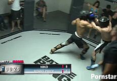 sexy babe ann marie rios fucks the boxing winner with her monster cock