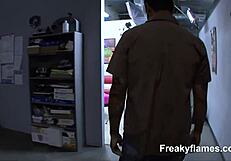 yo, check this freaky skinny teen action! 🔥