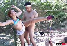 Tennis Sluts Fuck at Camp
