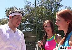 Tennis Sluts Fuck at Camp