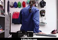 Does The Officer Punish The Shoplifter Teen In The Garage?