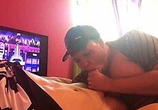 Ebony Teen Whorella DeVille Licks And Sucks Monster Cock Interracially