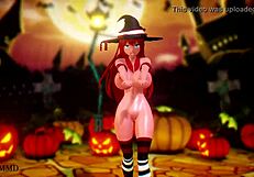 hinting at spooky fun with mmd happy halloween r18 by shidoyasha