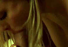 What erotic instruction makes handjob on bed better with cum?