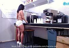 Sexy Latina Teen Oils Up And Masturbates During Work Break