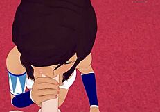 Relax and have a joy ride to the realm of animated ecchi with Korra’s perfect animation on her mouth