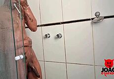Joaoosafado Masturbates And Cums In Hotel Bathroom With Brazilian Cock