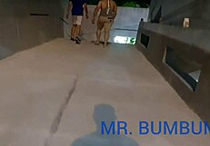 Novinho Devours MrBumbumBrasil in Public Outdoor Hardcore Scene on Red