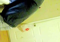 White girl swallows massive monster cock in intense blowjob