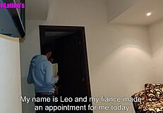 Leo Estebas and Diddier Lino happy in gay ass worship and those first time gay video