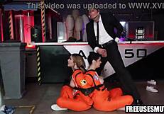 Nosy teens interrogated by mib agent freeuse threesome