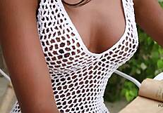 Asian Girl Putri Cinta Exposes Tiny Fuckhole