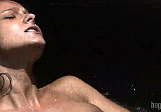 melisa gets orgasmic in mexico, her shaved pussy wet and hairless