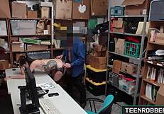 Hot shoplifter Eden Sin fucked hard in doggystyle for stealing