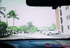 Sensual fingering for slender Latina stepdaughter's stepson