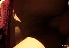 naughty brunette gets bent over and fucked hard in castle threesome