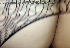 In hotel fantasy, girlfriend on all fours gets strong thrusts and hair pulls