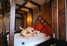 Athletic Teen 18+ Rides Cock With Slim Waist