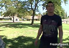 She takes my big cock in her tight ass