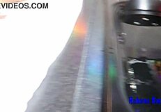 Fucking cuckold's wife's shaved ass without condom, blowjob and doggystyle.